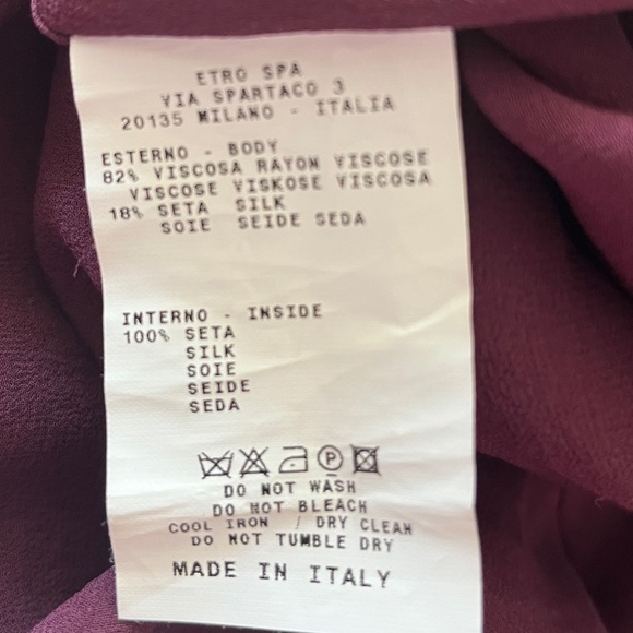 🎈ETRO Multicolor Abstract Mini Dress Sheath Tunic  Cowl Neckline Cap Sleeves 38 - Picture 4 of 5